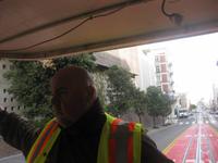 Der Bremser und Schaffner auf der Cable Car