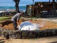 Zubereitung eines Kalua Pork