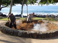 Zubereitung eines Kalua Pork