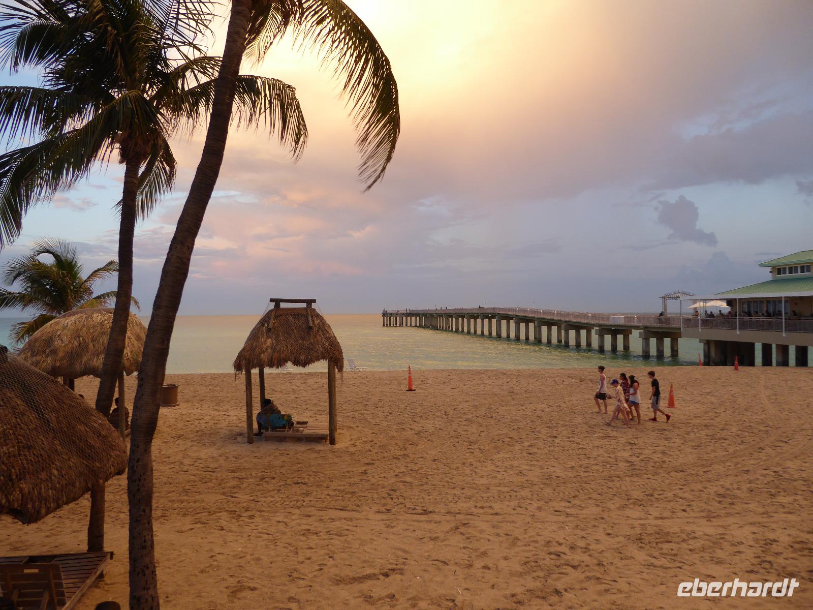 am Strand von Miami Beach