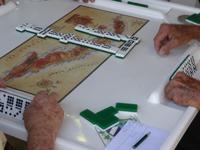 kubanische Dominospieler in Miami