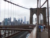 Spaziergang über die Brooklyn Bridge