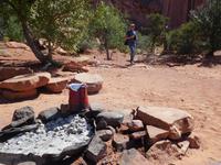 stilecht: Kaffee Kochen im Monument Valley