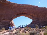 beliebte Stelle im Arches Nationalpark