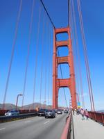 Spaziergang auf der Golden Gate Bridge