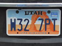 Arches Nationalpark - PKW-Kennzeichen von Utah