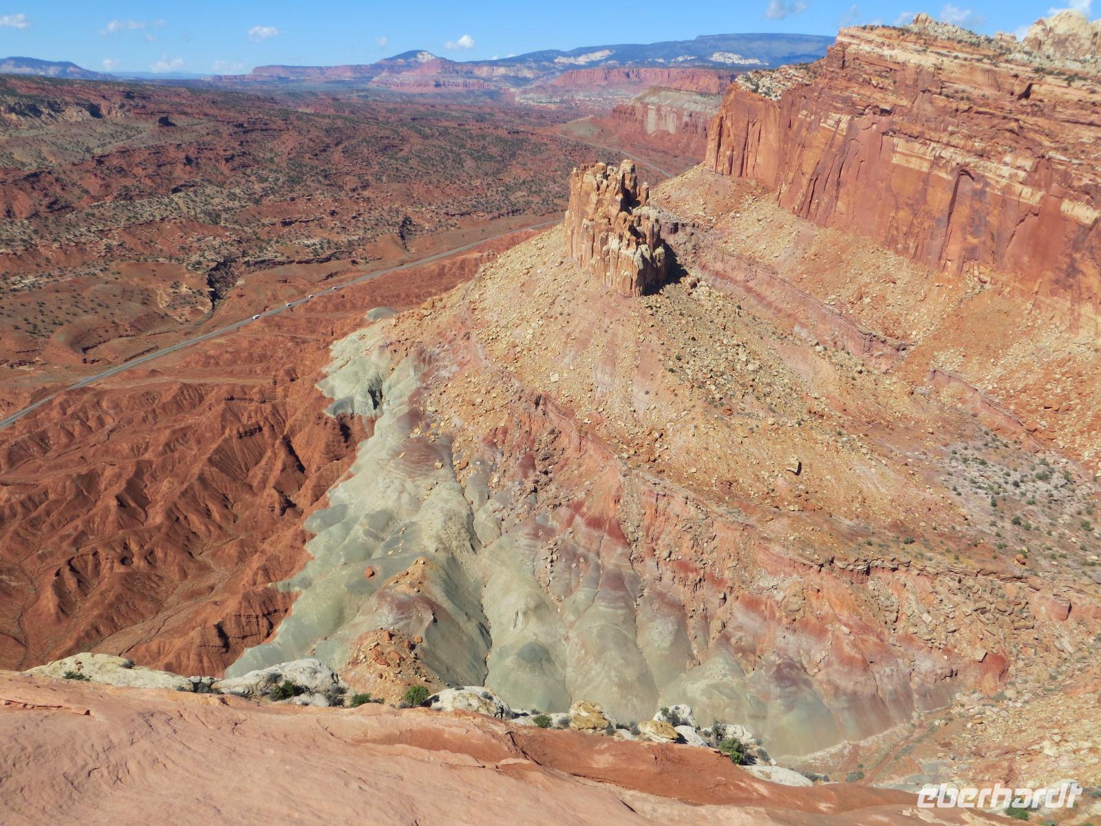 Capitol Reef, oberhalb des Castle