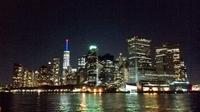Fahrt am Abend mit der Staten Island Ferry 