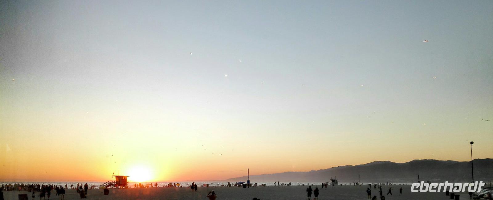 Sonnenuntergang am Strand von Santa Monica