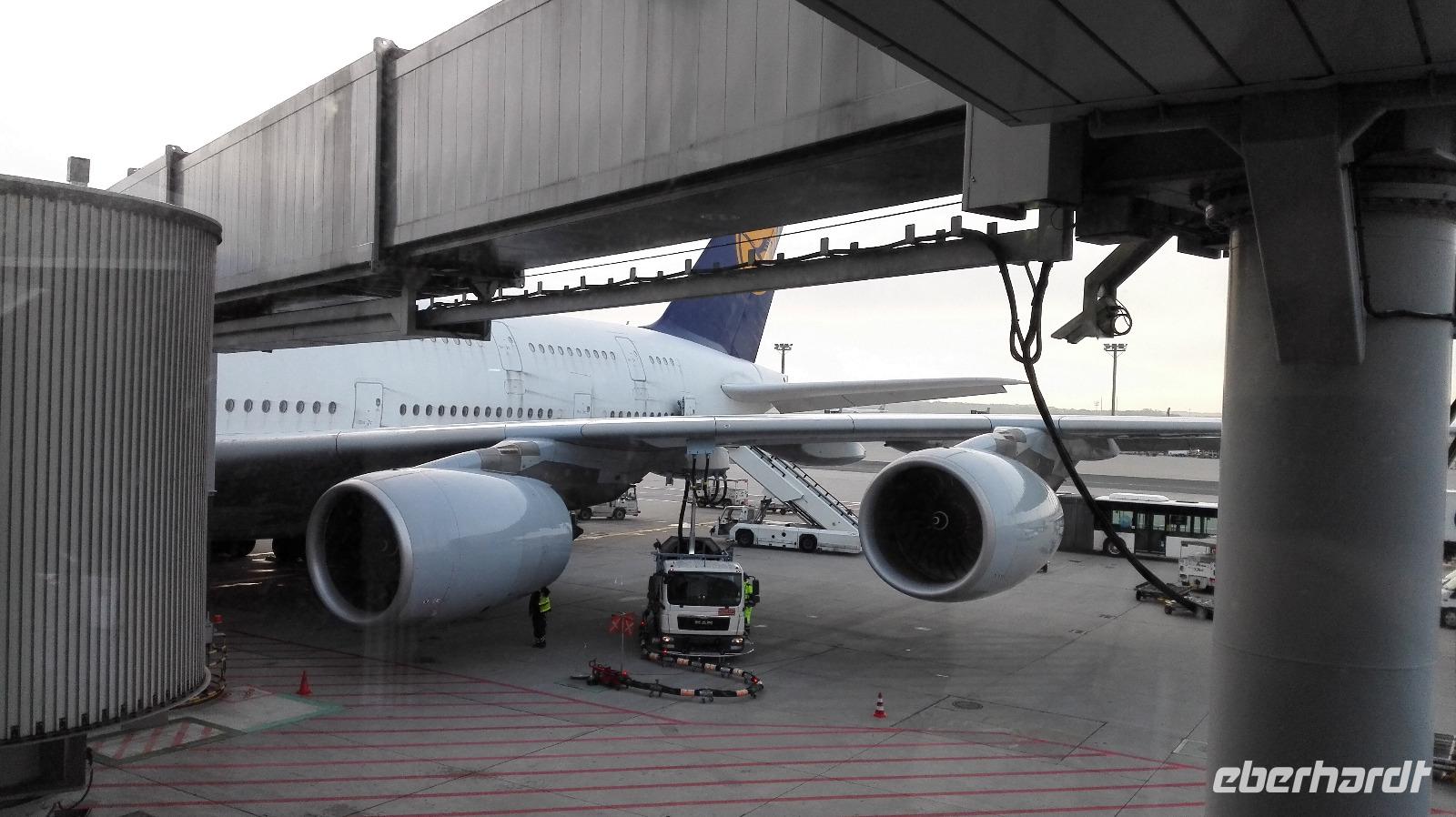 Rückflug mit dem A380 nach Frankfurt