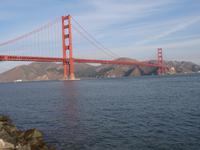San Francisco - Fort Point mit Blick auf die Golden Gate Bridge