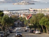 San Francisco - Fahrt in der Cable Car der Powell/Hyde Street- Linie