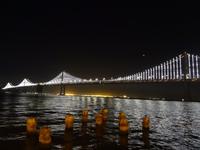San Francisco - nächtliche Fahrt mit Stretchlimousine, Blick auf Bay 