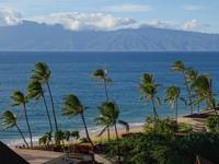 Blick aus dem Zimmer unseres Hotels auf Maui