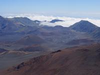 Maui, Vulkan Haleakala - angekommen und Blick in die Kraterlandschaft
