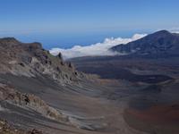 Maui, Vulkan Haleakala -  angekommen und Blick in die Kraterlandschaft