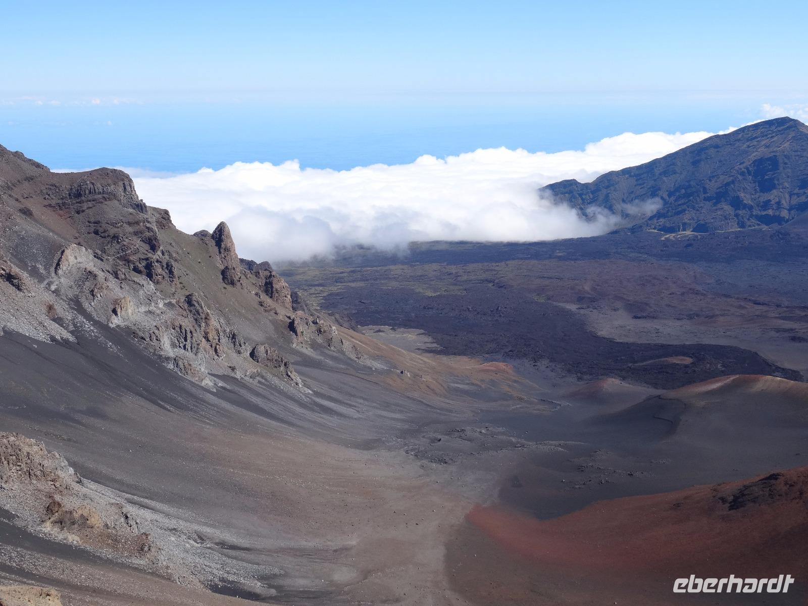 Maui, Vulkan Haleakala - Blick vom Gipfel in die Kraterlandschaft
