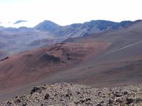 Maui, Vulkan Haleakala - Blick vom Gipfel in die Kraterlandschaft