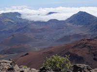 Maui, Vulkan Haleakala - Blick vom Gipfel in die Kraterlandschaft