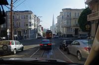 Fahrt mit dem Taxi in San Francisco zum Cable Car Museum