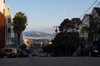 Auf dem Weg zur Lombard Street in San Francisco