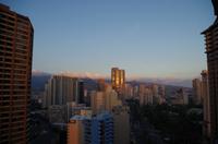 Blick vom Hotel auf Honolulu