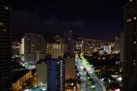 Blick vom Hotel auf Honolulu