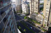 Blick vom Hotel auf Honolulu