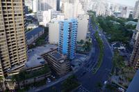 Blick vom Hotel auf Honolulu