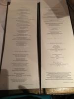 Deutsche Menükarte im Restaurant 