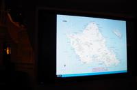 Landkarte O'ahu auf dem Schiff