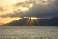 Ein mystischer Moment an unserem Abschlussabend-Abendstimmung Golden Gate Bridge