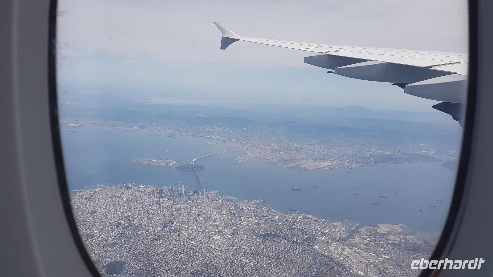 Anflug auf San Francisco