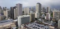 Honolulu Blick vom Shaeraton Princess Hotel