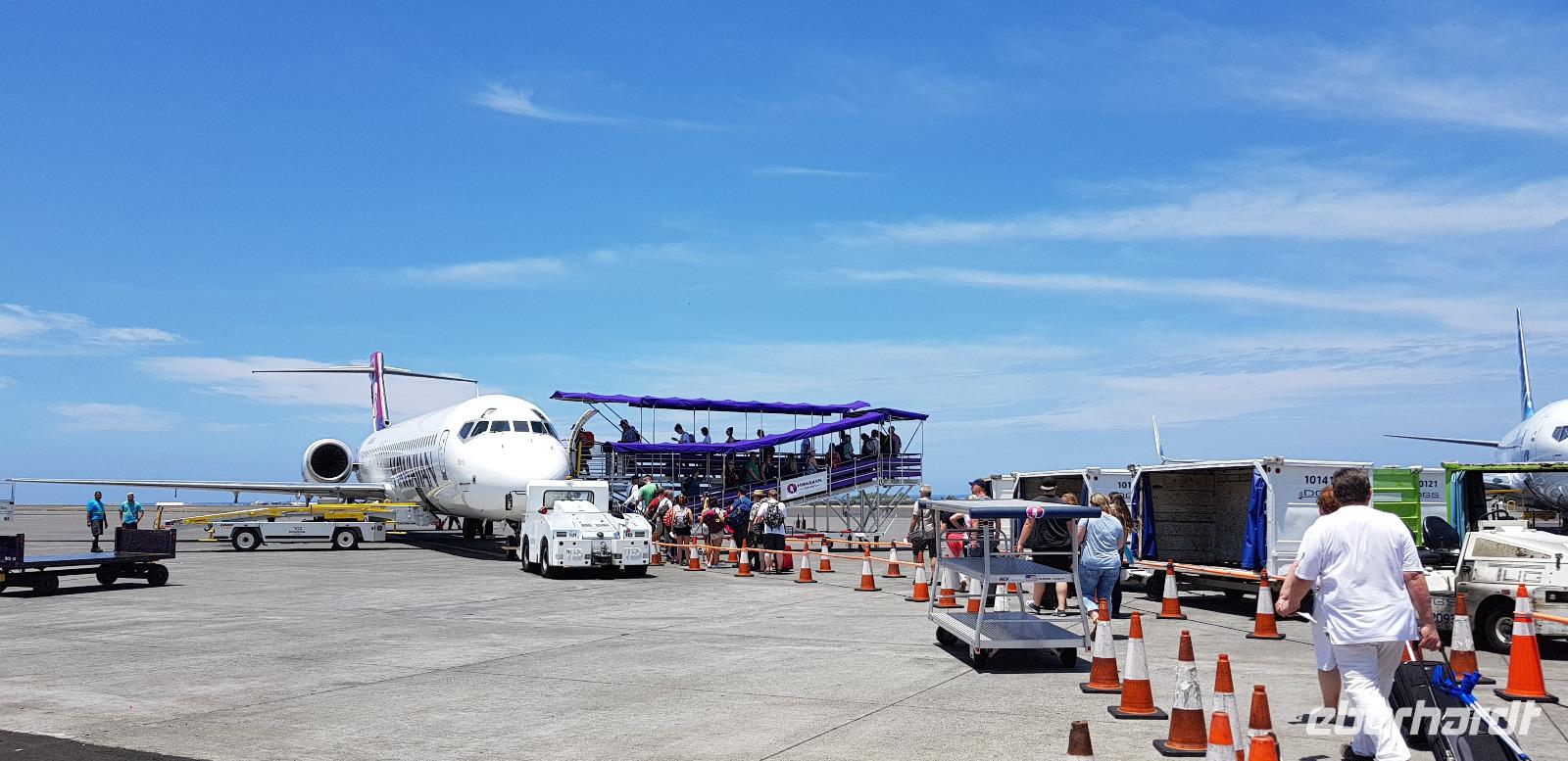 Flug von Big Island nach Maui