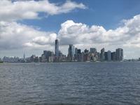 Blick auf die Skyline von Liberty Island