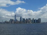 Blick auf die Skyline von Liberty Island