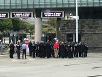 Niagara Falls - Gedenkminute am Grenzübergang Kanada - USA