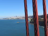 san Franzisco von der Golden Gate Brücke