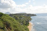 Blick auf die Küste von Oahu