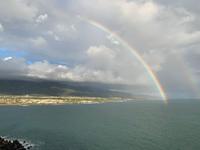 Blick von der Pride of America - Hafen von Kahului auf Maui