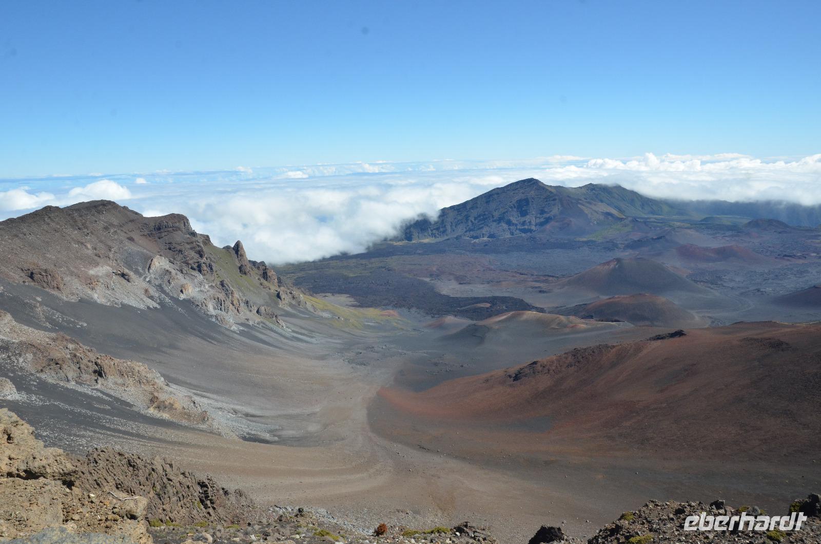 Atemberaubender Blick über den Haleakala Crater