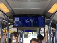 Unser Bus nach New York ( zum Flieger).