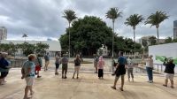 Inselrundfahrt auf O´ahu - zurück in Honolulu am Parlament und Präsidentenpalast