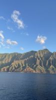 Rückfahrt mit Schiff von Kauai zurück nach Oahu - vorbei an der Napali Küste