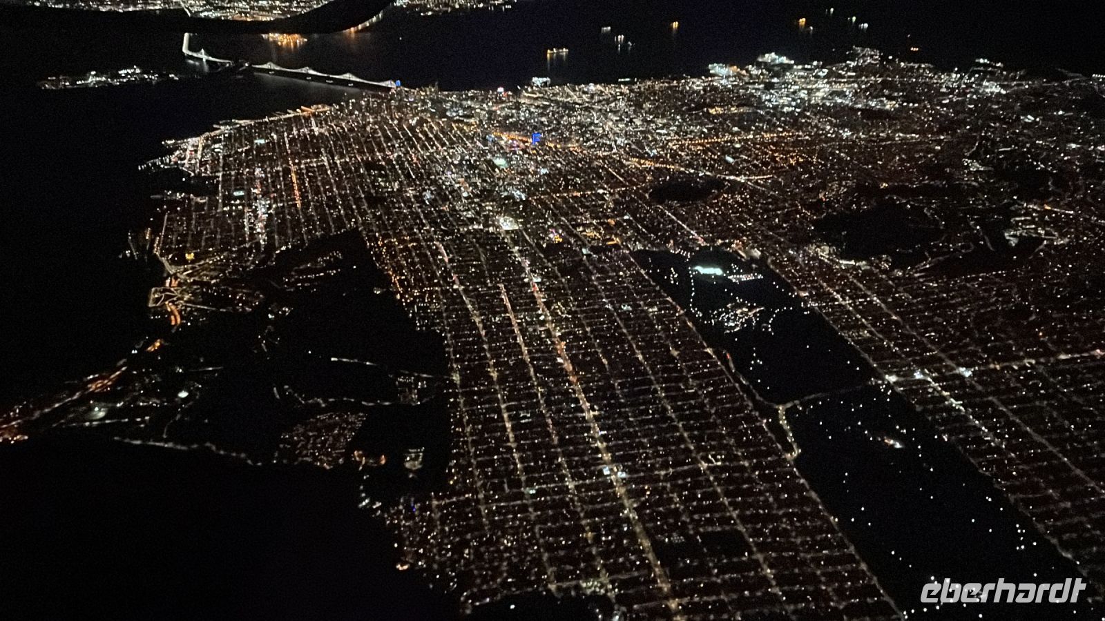 Rückflug über San Francisco