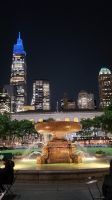 Städtereise New York - Abends in Manhattan im Bryant Park