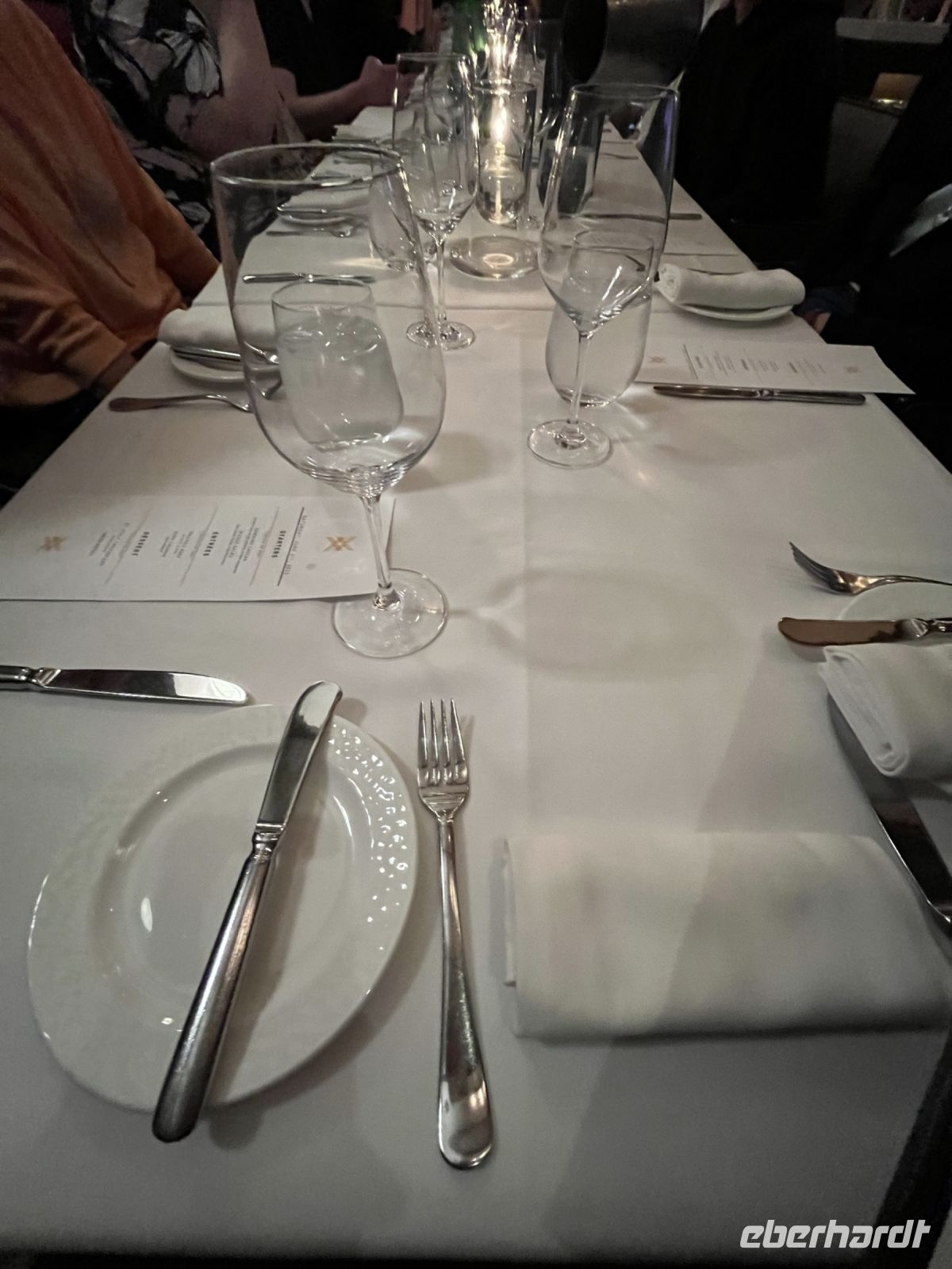 Abendessen im Restaurant Charlie Palmer Steak