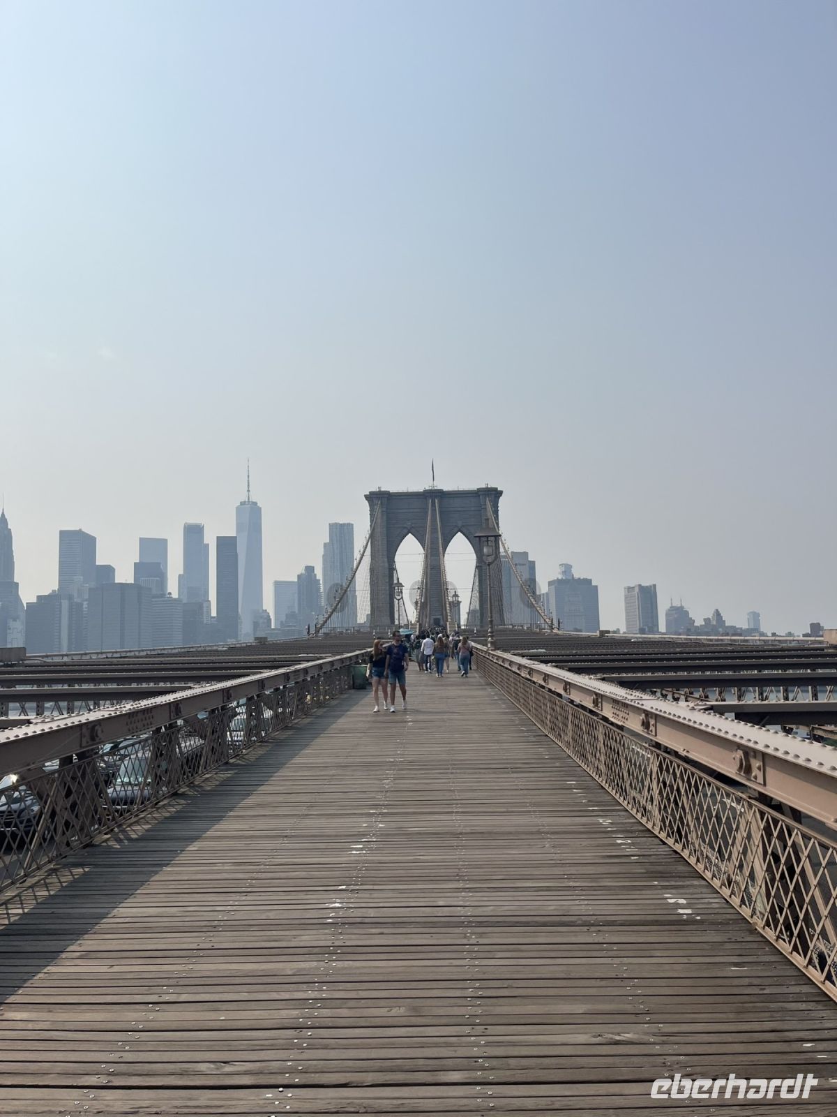 Spaziergang über die Brooklyn Bridge