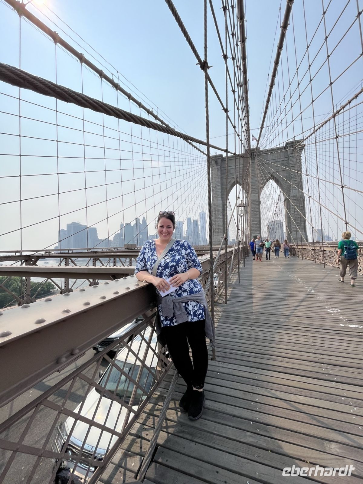 Spaziergang über die Brooklyn Bridge